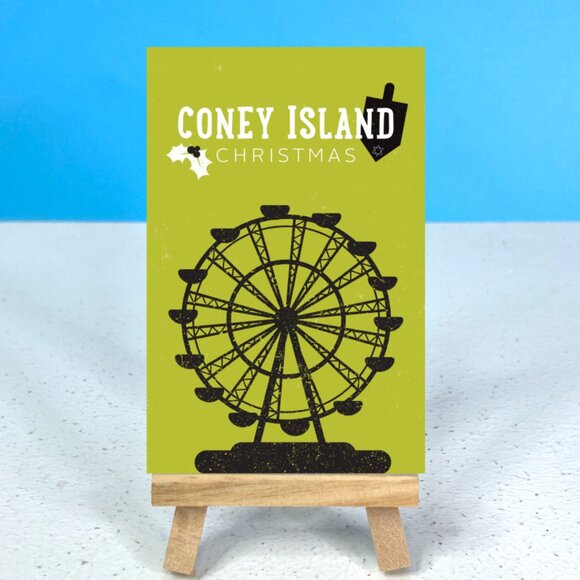 Coney Island Christmas Holiday Musical Memorabilia Refrigerator Locker Magnet - Picture 1 of 2